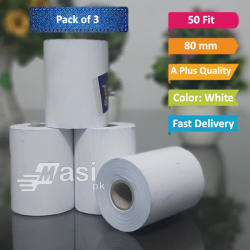 Pack of 3 - Best Thermal Paper Roll Receipt 80mm - 50 fit | masi.pk