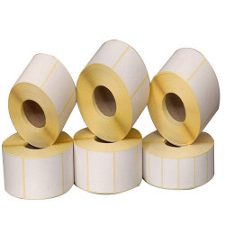  Thermal Barcode Label Rolls, 28mm x 19mm  - 3up-3000 pcs/roll  Core 1.5 inch