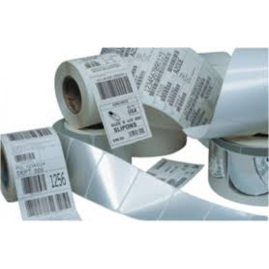 Thermal Transfer Barcode Permanent Adhesive 4inch x 2inch 3 inch Core